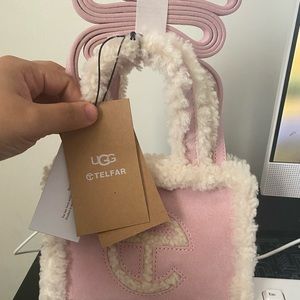 Telfar pink ugg bag (small)